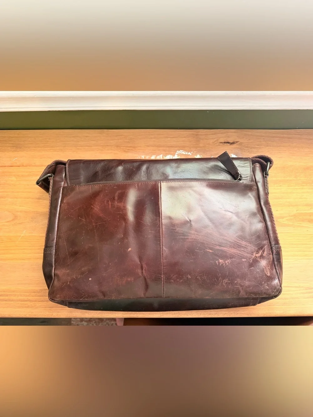 Wilsons Leather Dark Brown Men's Messenger Bag